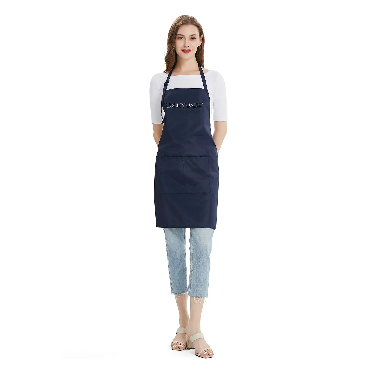 OEM Professional Custom Waterproof Haircut Hairdresser Barber Shop Salon Apron With Pockets For Beauty Salon Men And Women 5B2