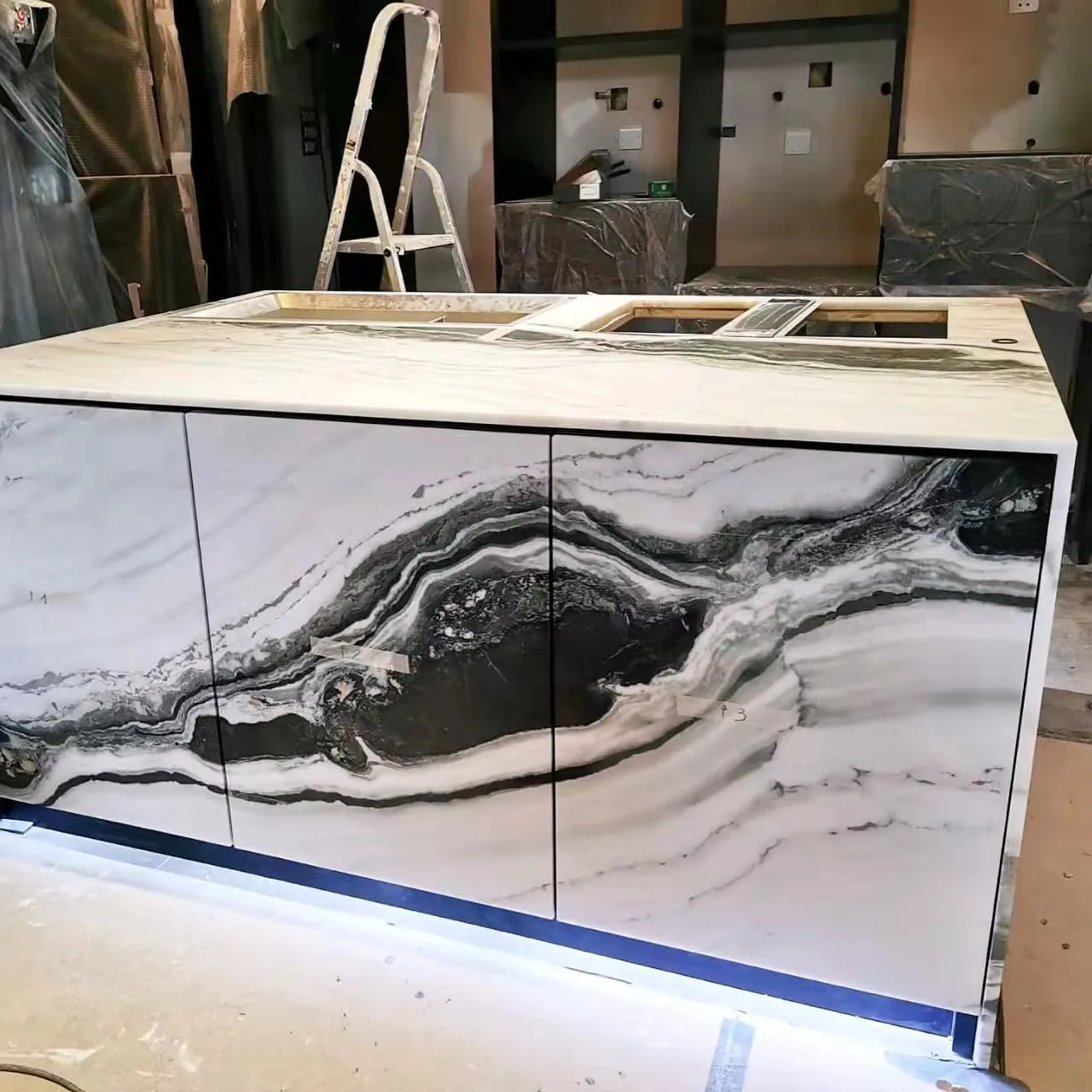 panda marble  countertop white marble countertops