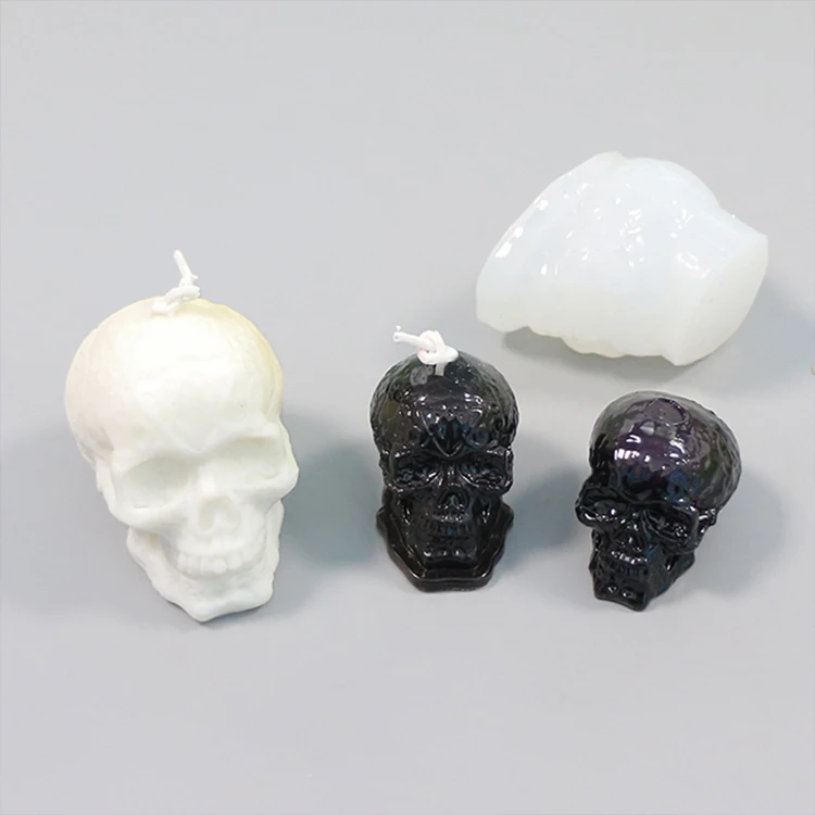 Head Bone Silicone Mould 3d Diy Plaster Furniture Decoration Candle Silicone Baking Mold Base Resin