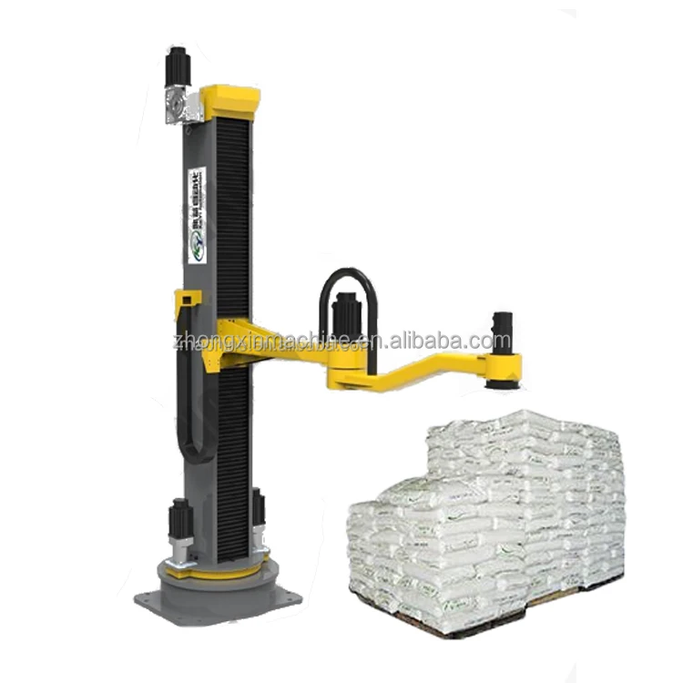 Low Cost Woven Bag Palletizer Carton Palletizer Machine Automatic Single Column Palletizer