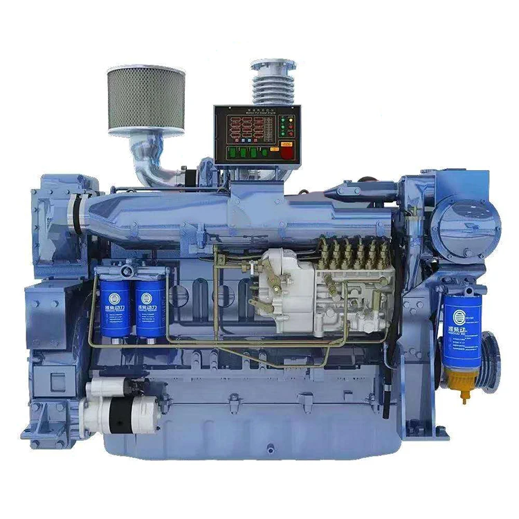 Weichai WD12 375hp 2100rpm Marine gearbox diesel Engine