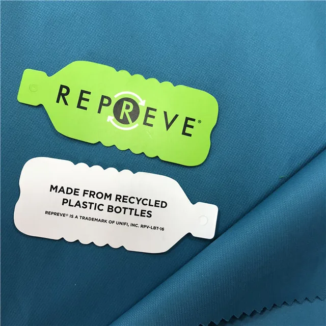 eco friendly GRS 100% Polyester twill microfiber peach skin recycled coating fabric for garment