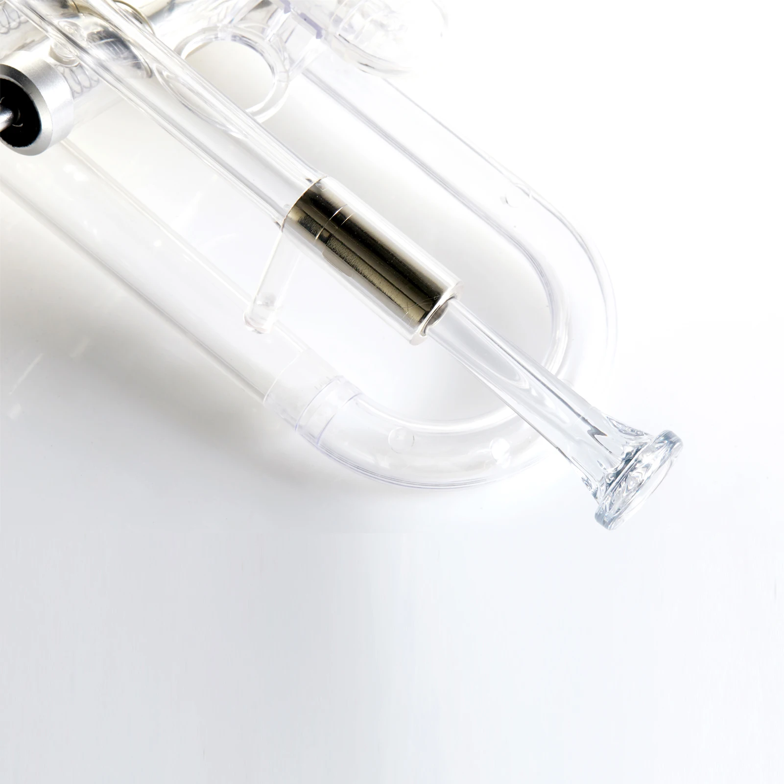Factory Direct Sale New Plastic Trumpet Transparent C trumpet Set with 7C Mouthpiece Instruments Musical Trumpet