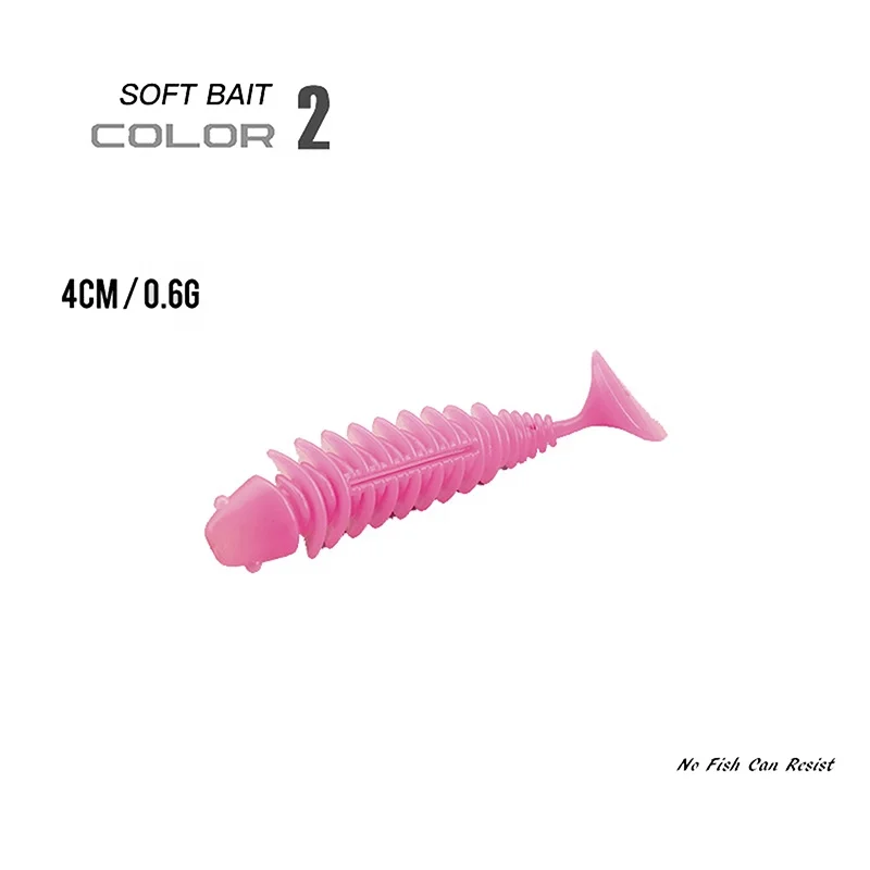KM Fishing Lure Wholesale 4cm 6cm T paddle Tail Soft Bait Plastic Fishing Bait Shad Lure Artificial Bait