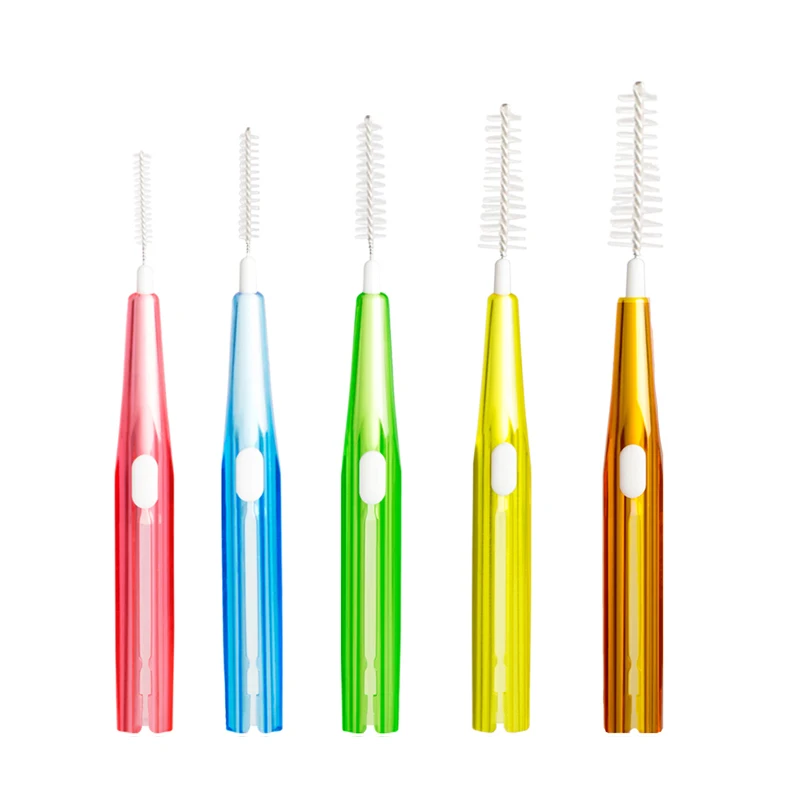 
Colorful Interdental Toothbrush Dental Toothpick Interdentalbuerst Zaehn Stick Brush Interdental Slim Brush Interdental Brush 