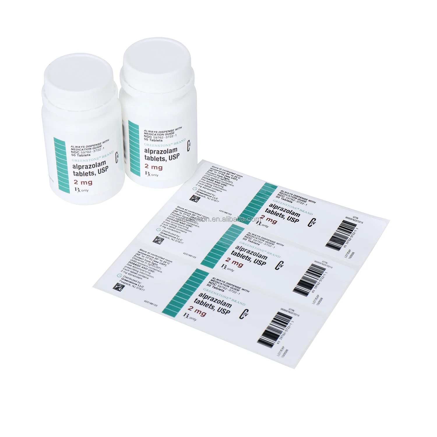 customized hologram HDPE plastic PET pill bottles and labels