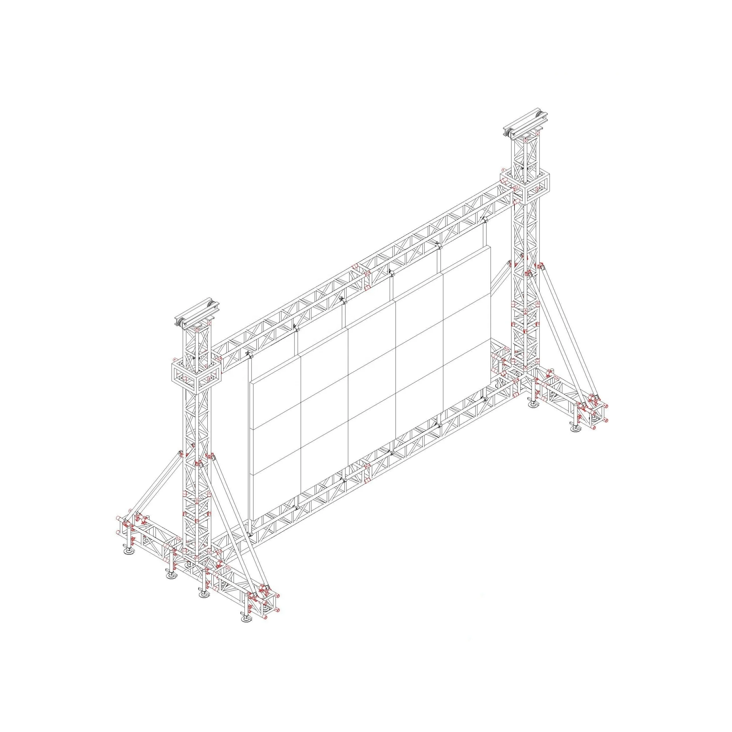 Factory Price Long Life Aluminum Sleeve Block Truss Performing Stage Used Stage For Sale