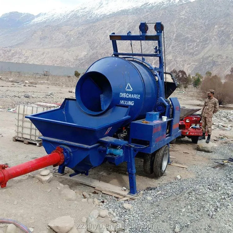 Hot sale 40m³ Concrete Mixing Pump JBS series diesel concrete machine  for road project small construction concrete mixer pump