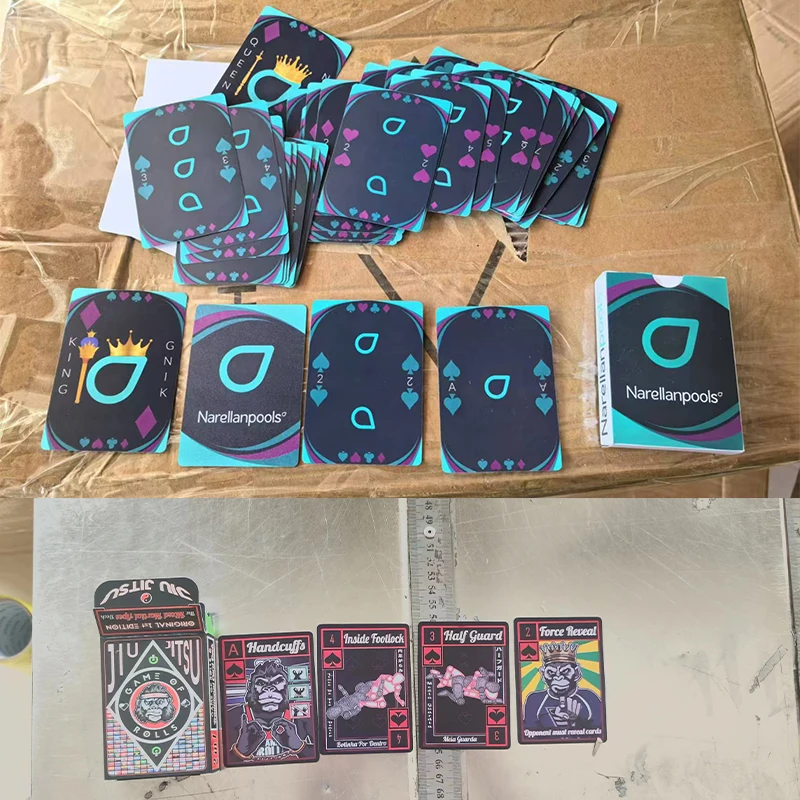 5 Rts Oem Plastic Diamond Waterproof Black Playing Cards Poker Card Silver Gold Foil PVC Balot Baloot Arabic Casino Personalized