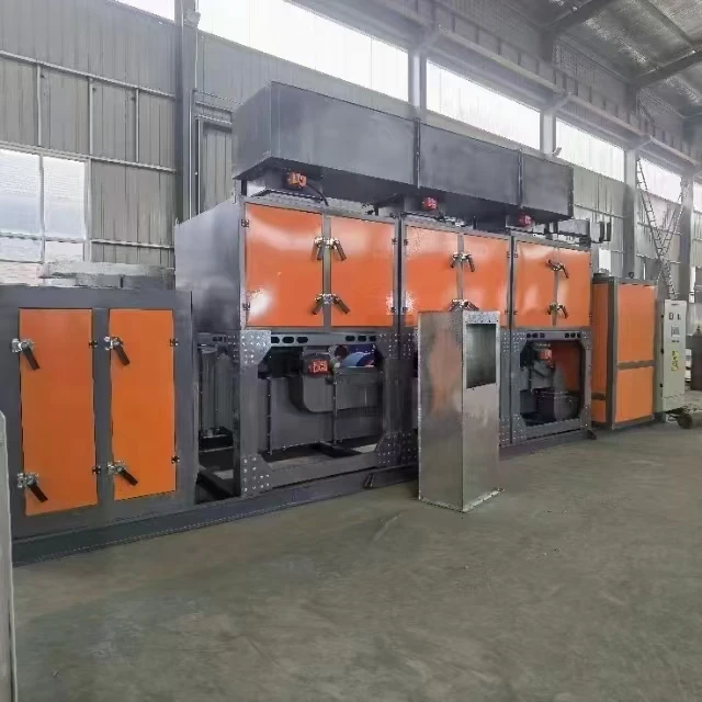 large air volume exhaust gas VOCs treatment technology activated carbon adsorption desorption catalytic combustion system