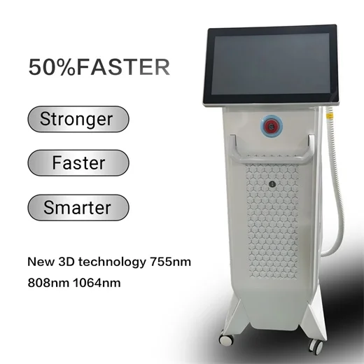 2024 Hot Dual Heads CE ISO Hair Removal Diode Laser 1200-2000W 755 808 940 1064nm 4 wave diode laser