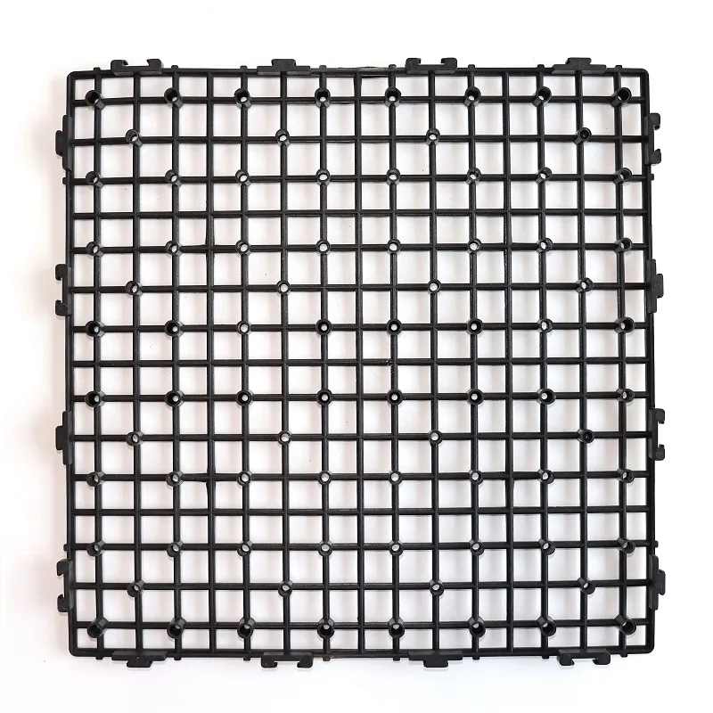 
Interlocking snap-in easy click lock recycled plastic floor underlay for composite wood plastic wpc deck tiles 