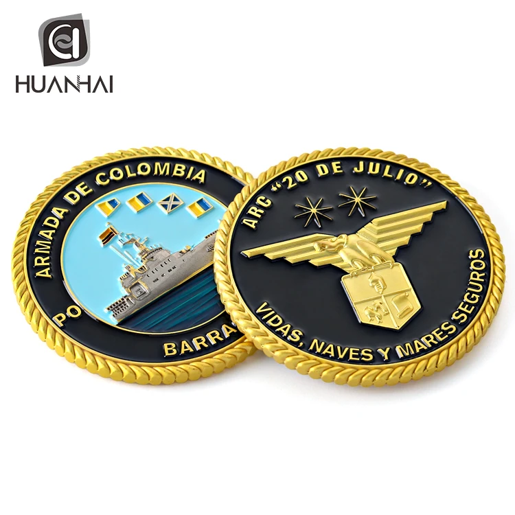 Promotional collection gifts souvenir commemorative gold silver plating metal coin custom