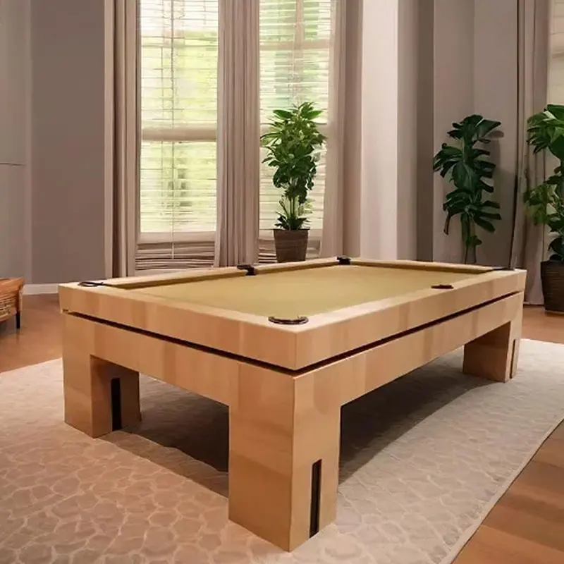Standard pool table Home indoor club pool table Private custom pool table Multifunctional 2 in 1 Luxury Modern Oak Solid Wood 8f