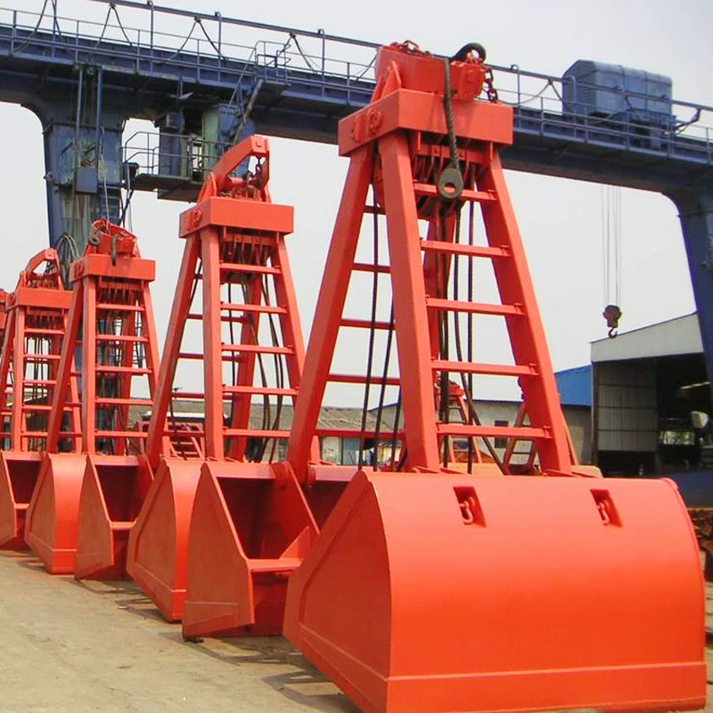 Easy to use 1 t-100 t crane four ropes clamshell grab bucket wholesale for ports