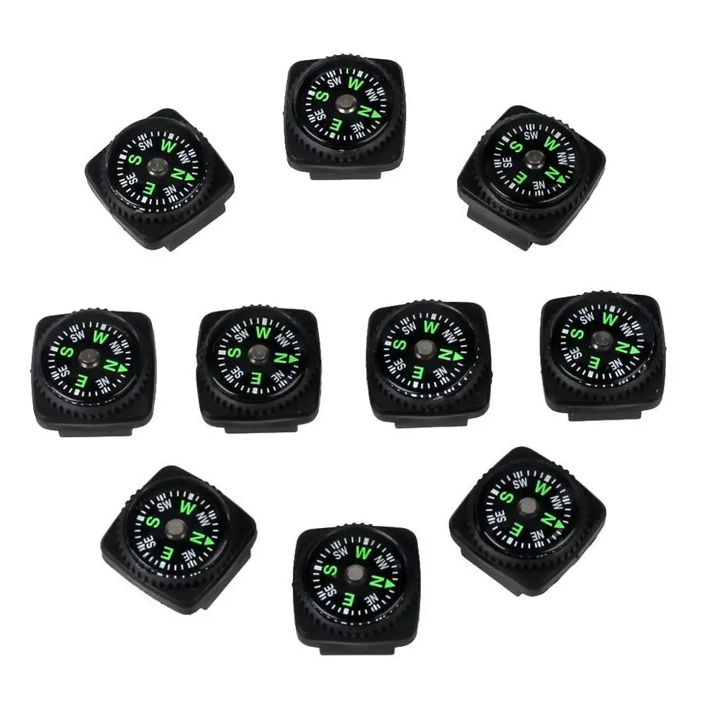 Button Compass Mini Compass for Bracelet Liquid Filled Compass for Emergency Survival Watch Band Bracelet