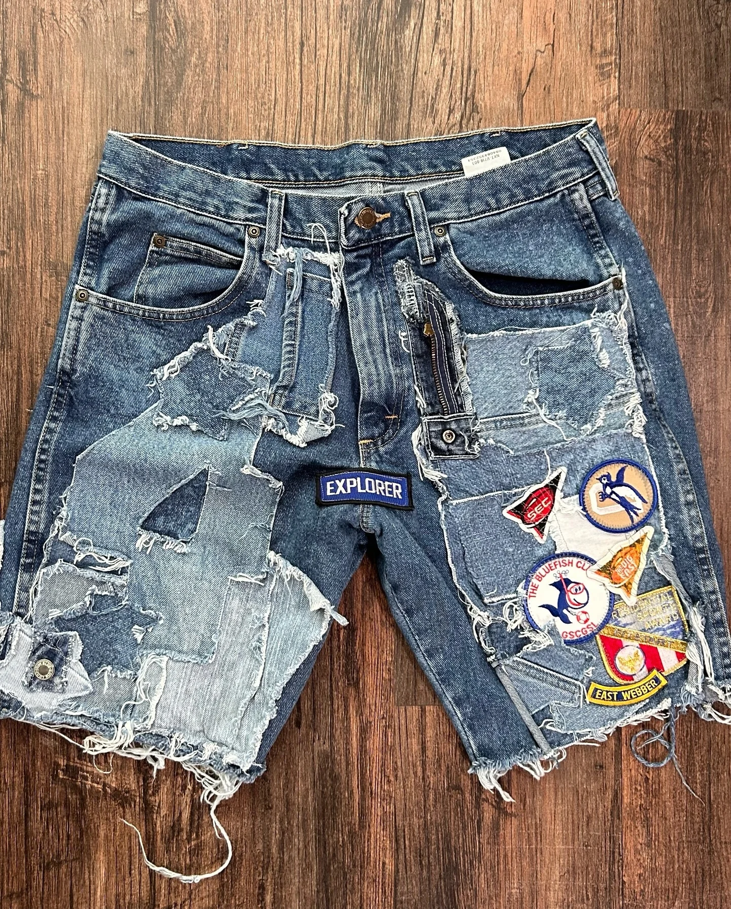 Aeedenim Custom Design Clothing Manufacturer Embroidered Patches Jeans Multi-color Pants Jeans Streetwear Clothing
