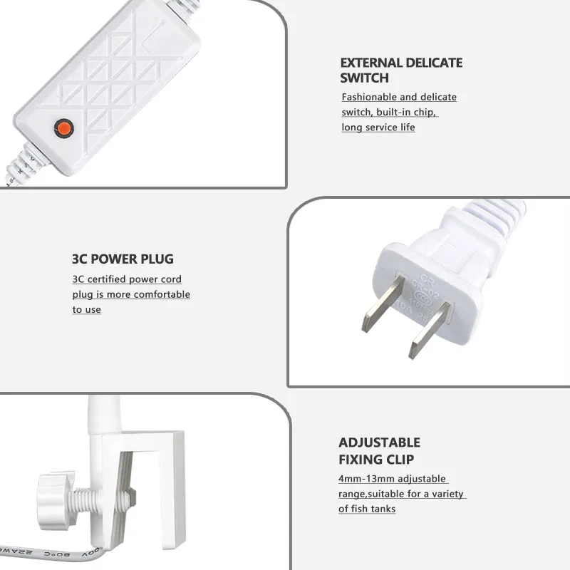 Chinese Manufacturer planted light led aquarium clip light aquarium fish tank light