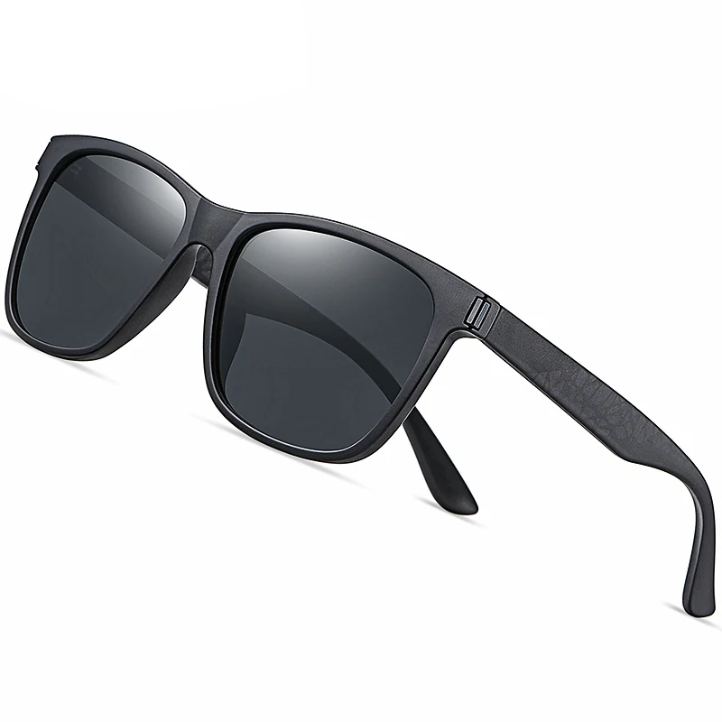 Classical Retro Shade Design Sunglasses Mens Polarized Fashionable Rectangle Frames Sun Glasses