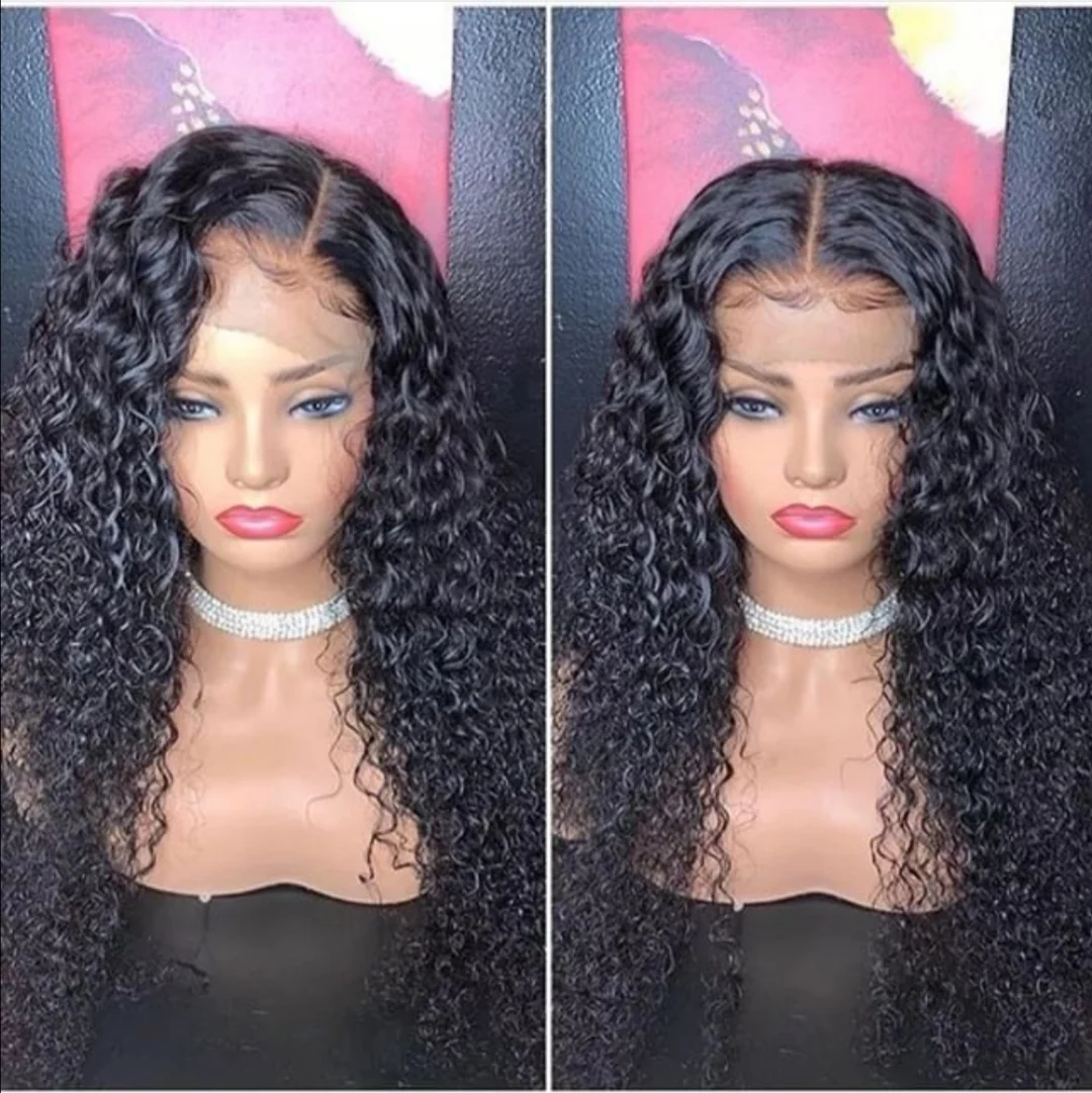 
100% Remy Jerry Curly Virgin Human Hair Lace Front Wig With Baby Hair Wholesale Raw Cuticle Aligned Human Hair Wigs 
