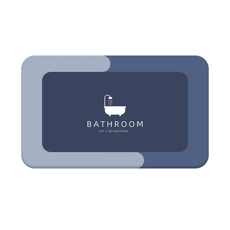 Custom pattern modern giant panda printing absorbent bath mat diatomite foot mud floor mat for bathroom animal bath mat