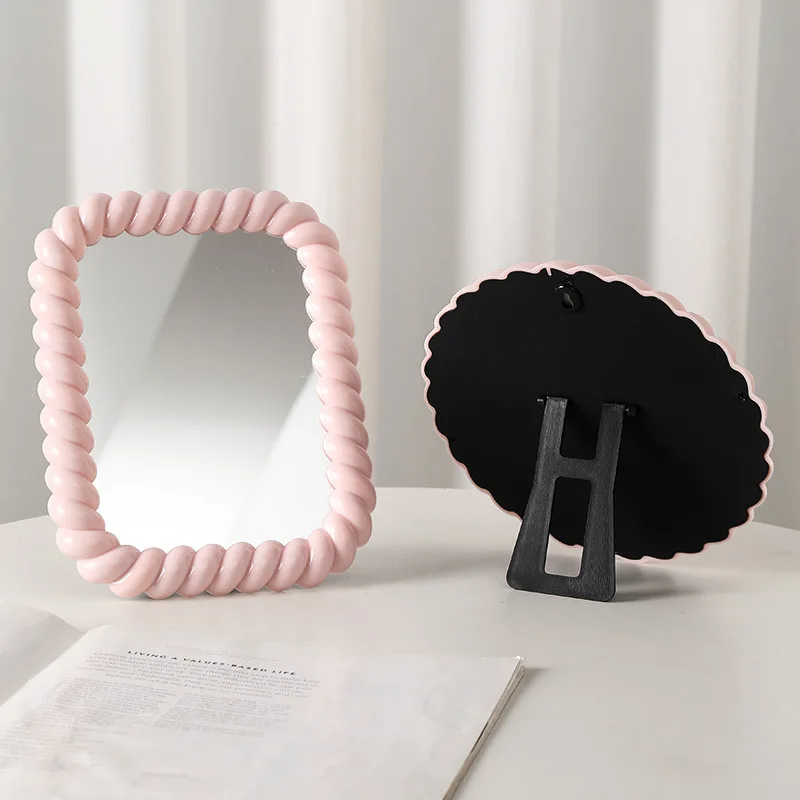 New Arrival INS Mirror Round and Square Shapes Nice Quality Desktop Cosmetic Mirror