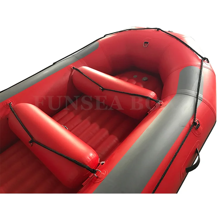 14ft 4.25m Cheap price pvc hypalon inflatable river rowing white water boating rafts