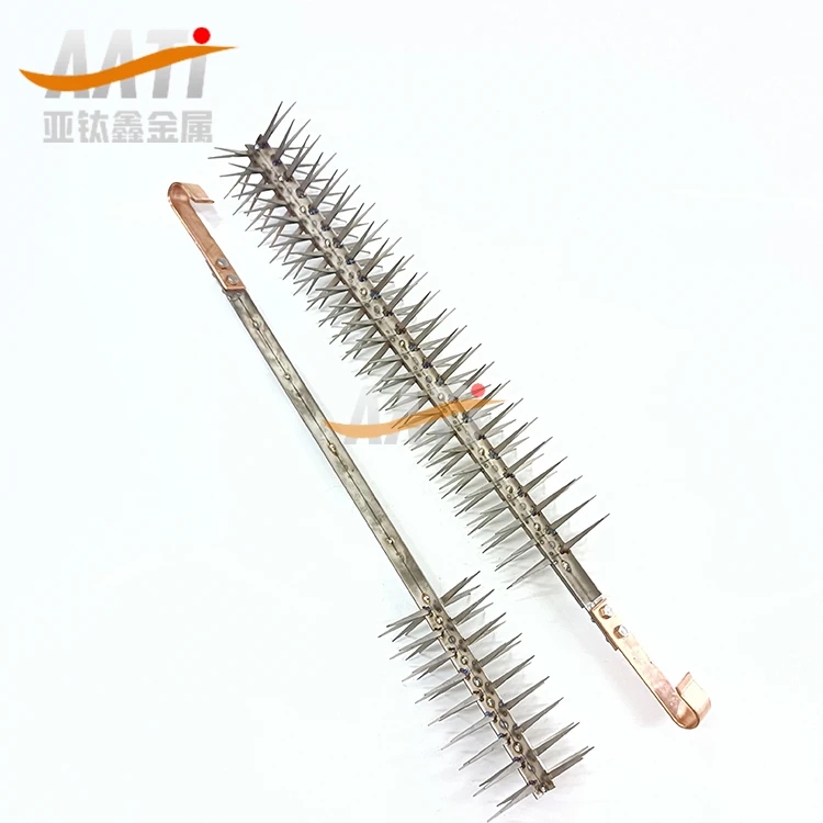 AATi supplies aluminum anodized titanium hanger, titanium alloy hanger design, hanger non-standard titanium fixture