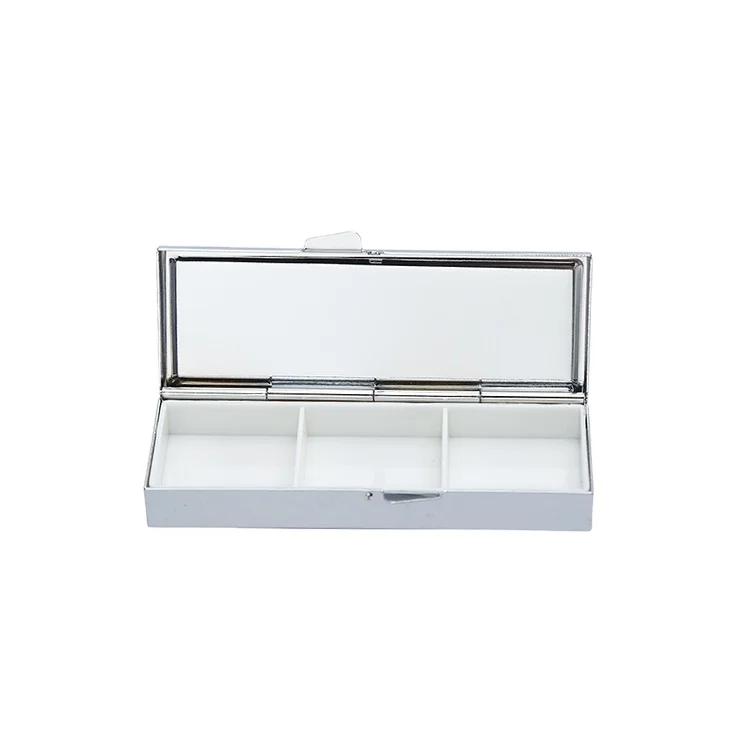New Arrivals Medication Metal Iron Blank Pill Box+small Fancy Box With