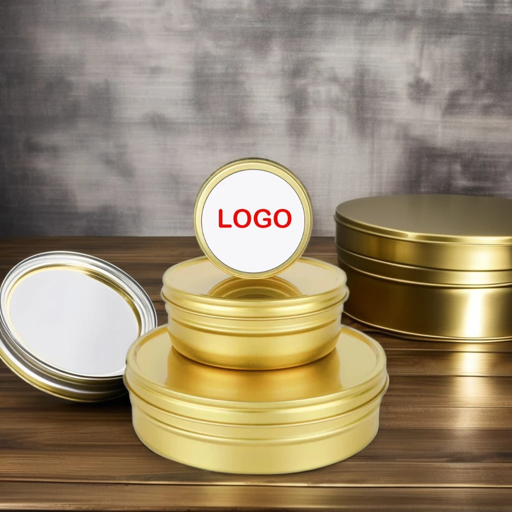 Gold 10g20g30g50g100g125g250g500g food-grade coating Caviar Tin Box for caviar farms Restaurants Distributors Importers