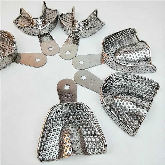 Stainless steel artificial disposable dental impression tray
