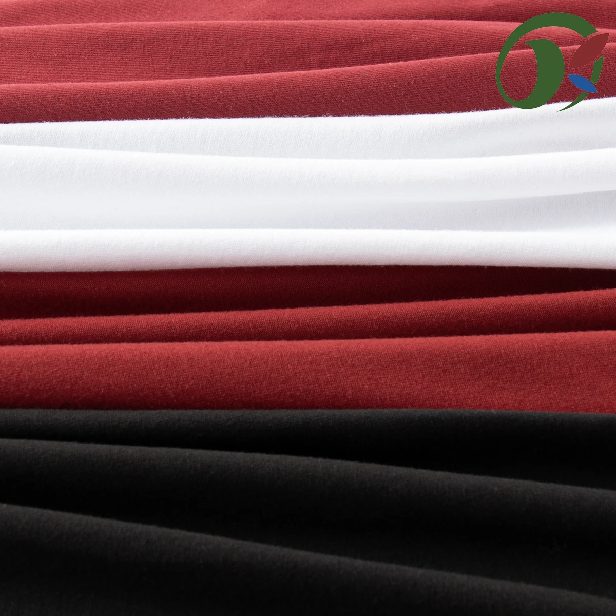 Pulling frame plain knitted fabric, polyester cotton spandex blended material, clothing fabric