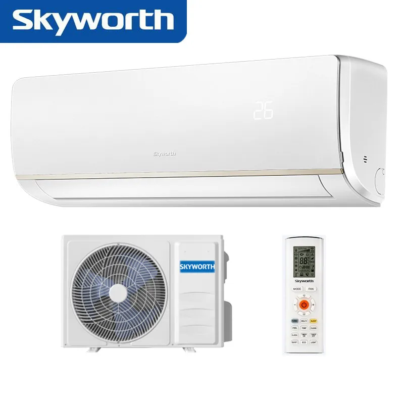 Фабрика Skyworth 12000 BTU 18000 24000 инвертор тепла и охлаждения настенный блок кондиционера