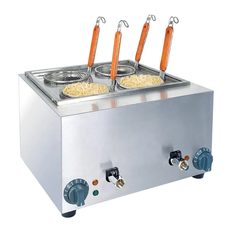 Electrical Pasta and Noodle Cooker Machine Stainless Steel for Restaurant Electric Square Temperature Control Free Spare Parts