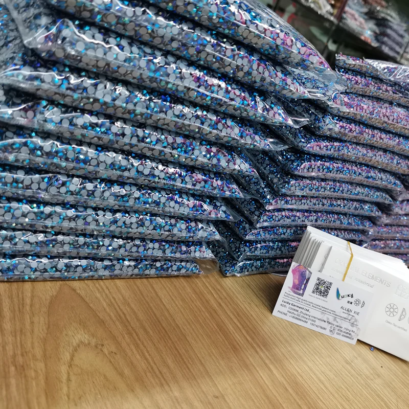 Lucky bulk top shine  ss6-ss50  12-16 cuts 70 colors rhinestones hotfix rhinestones  hotfix cristal  iron on rhinestone glass s