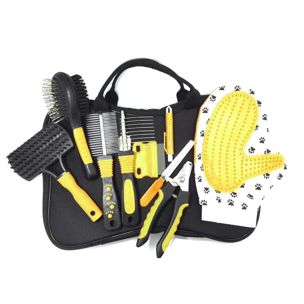 Pet Hair Remover Comb Set 6 in 1 Dog Grooming Kit For Removal And Carding