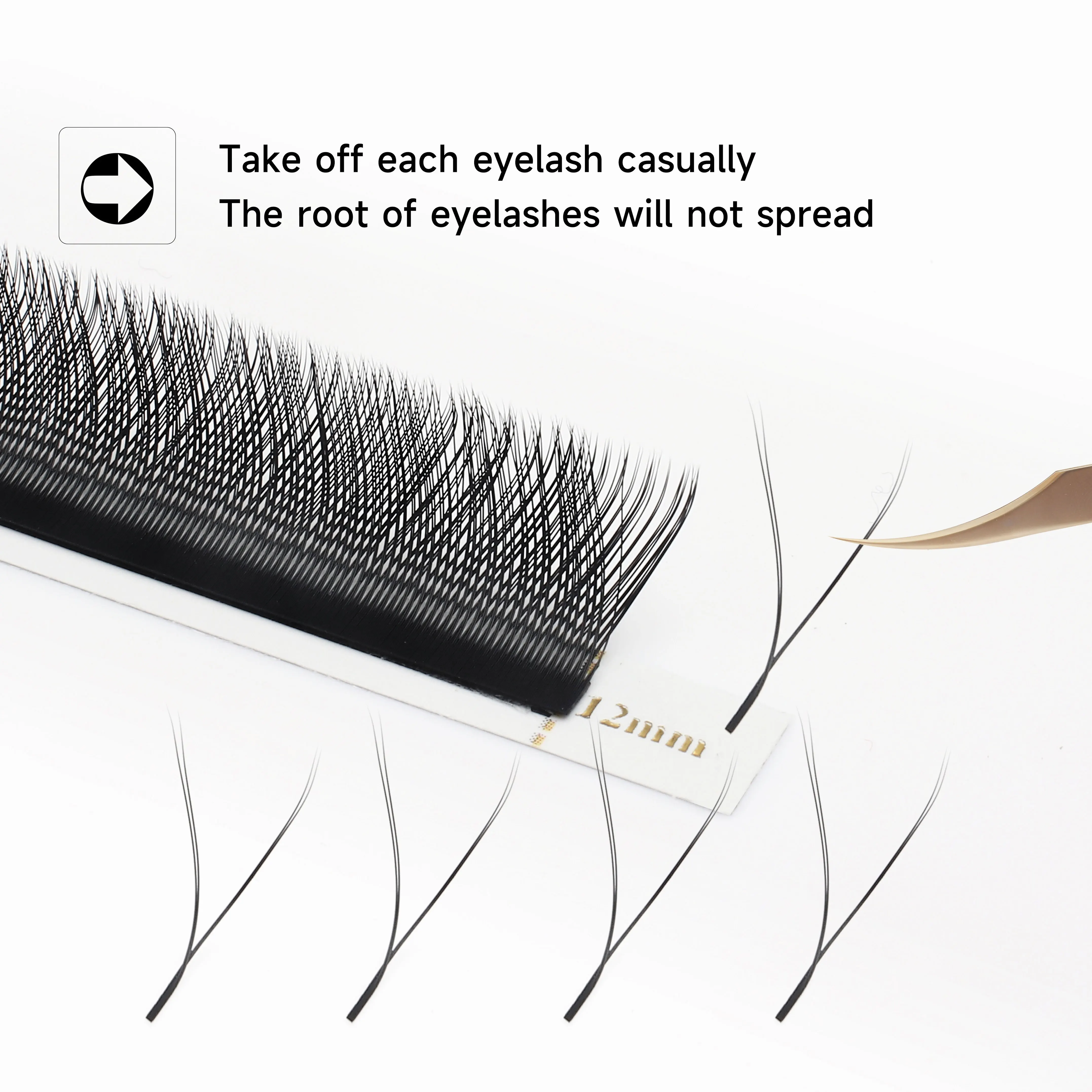 XIUSUZAKI 3D 4D 5D 6D 7D 8D W Y shape C D L M LU Curl Eyelash Extensions Volume Pre-made Fans False Eyelashes