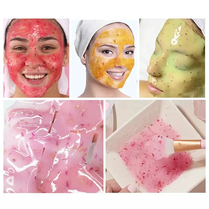 Professional Beauty Collagen Hydro Crystal Jelly Mask Powder Hyaluronic Facial Jelly-Mask Peel Off Face Powder Mask
