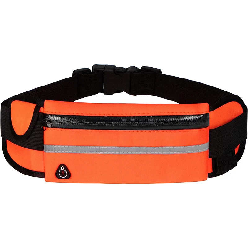 RUN Waterproof Sports waist zipper pack Running Belt Waist Packs Pouch Phone Holder Adjustable Waistband Bag Sports key Belt