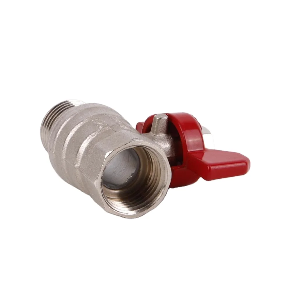 BT1028 high quality brass ball valve with butterfly handle for gas water