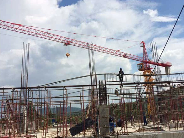 Self-Erecting Construction Building Overhead Tower Crane SFT100C1