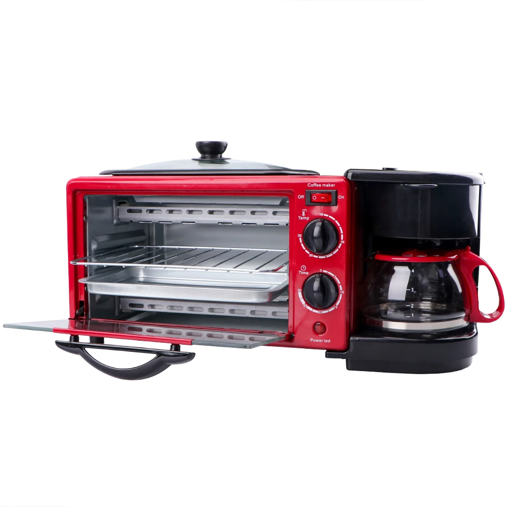 Multifunction Temperature Control Breakfast Sandwich Maker 3 In1 Family Electric Breakfast Maker Machine