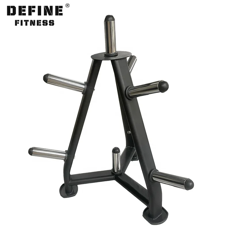 Define fitness Gym Equipment Barbell Vertical Weight Plate Tree Rack