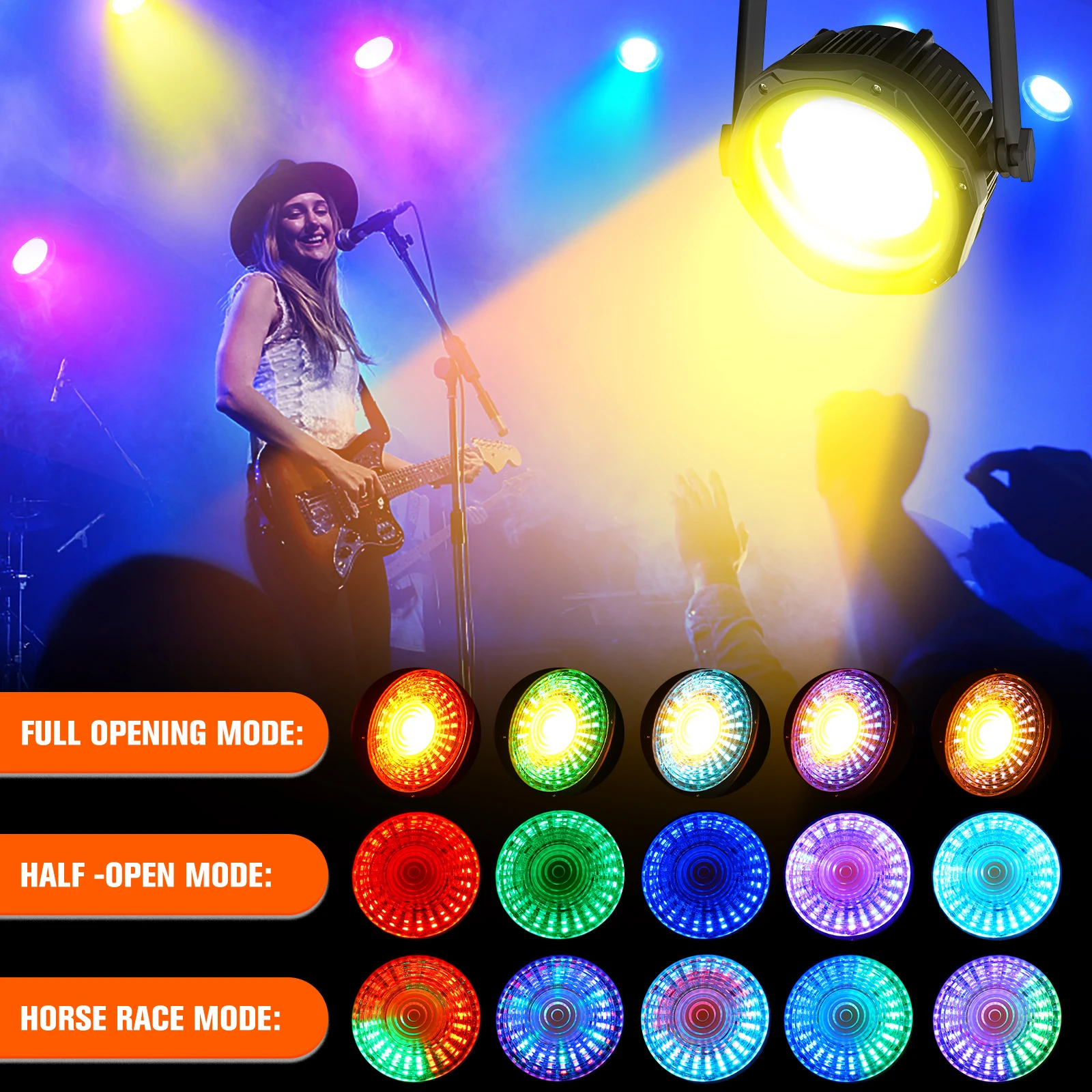 U`King 100W IP65 Waterproof Outdoor Exposure Lights For Bar Birthday Party Club KTV LED Par Lighting