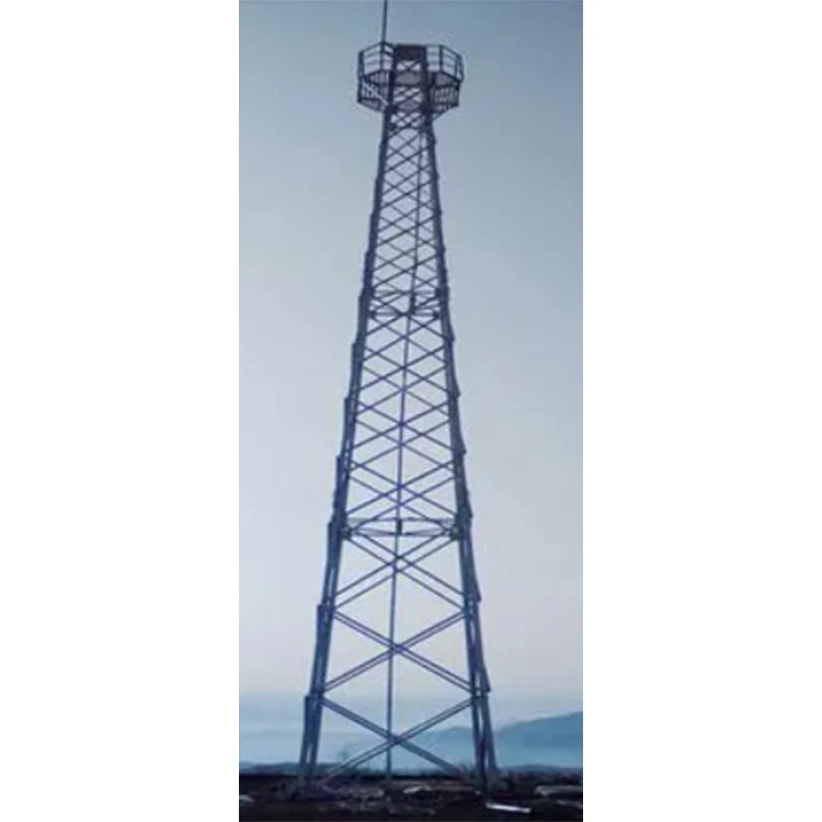 Galvanized Steel Self Supporting Lookout Guard Tower Fire Lookout Tower Observation Lattice Steel Tower