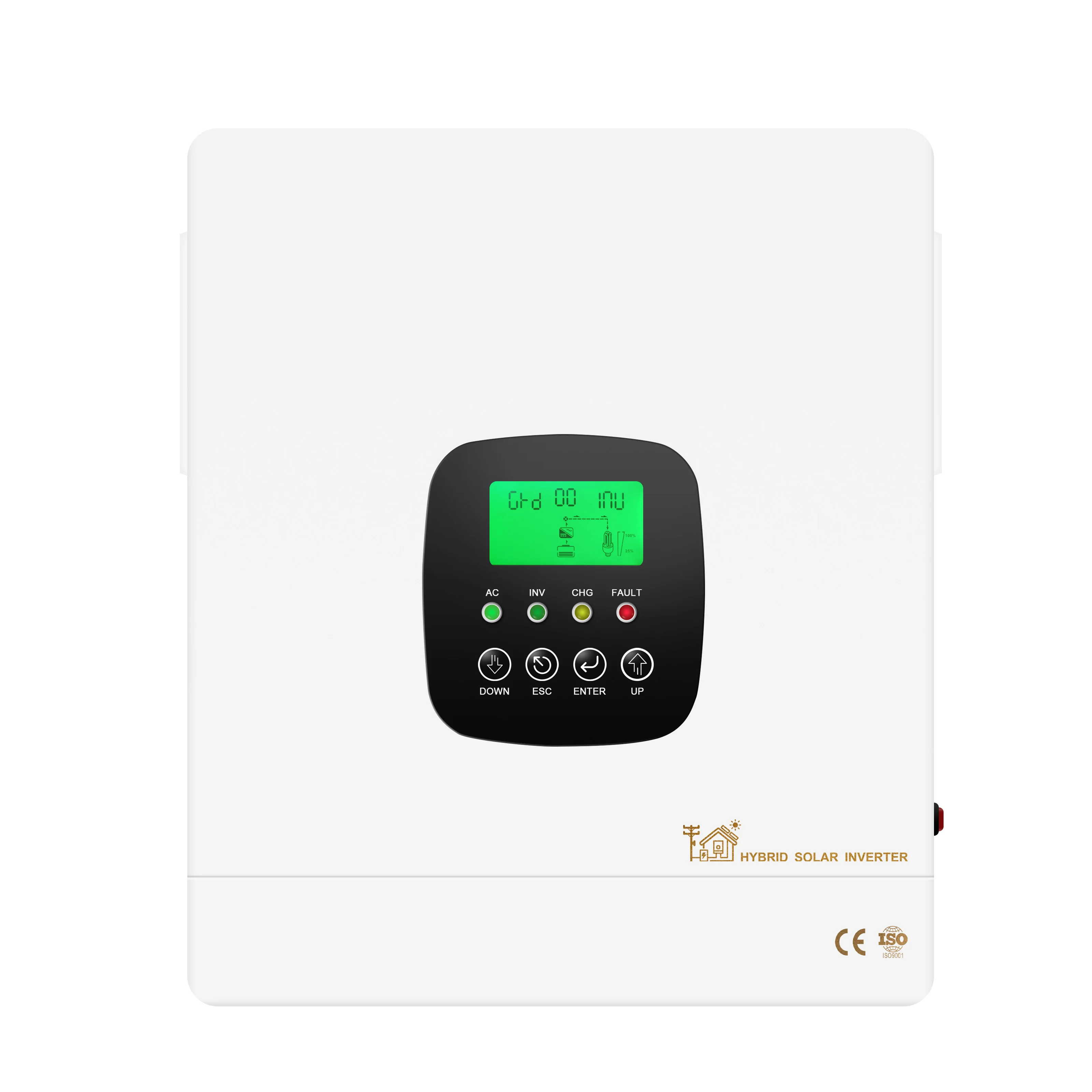 High-Efficiency  3.3Kw Hybrid Solar Charr Inverter 24V 48V Pv MPPT Single AC 1000Watt 12Volt Sine Wave Grid Solar Power Energy