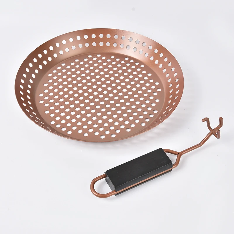 Worth Buying Stylish metal paint grill pan Outdoor household bakeware