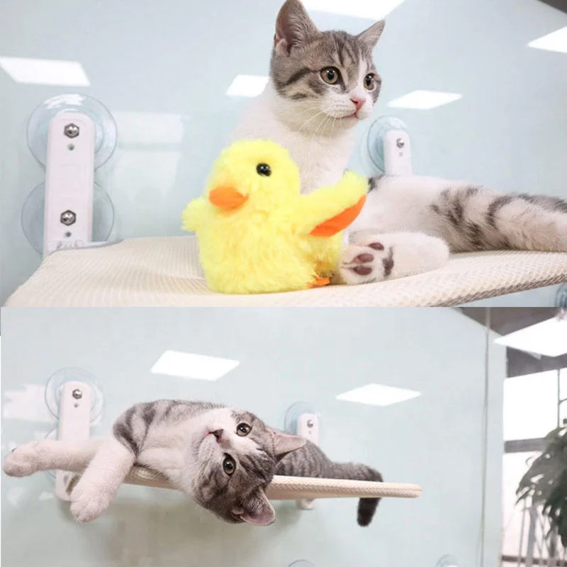 Cat Window Hammock  Strong Suction Cups Kitty Hanging Sleeping Bed Storage Ferret Cage Shelf Seat Cat Window Hammock bed