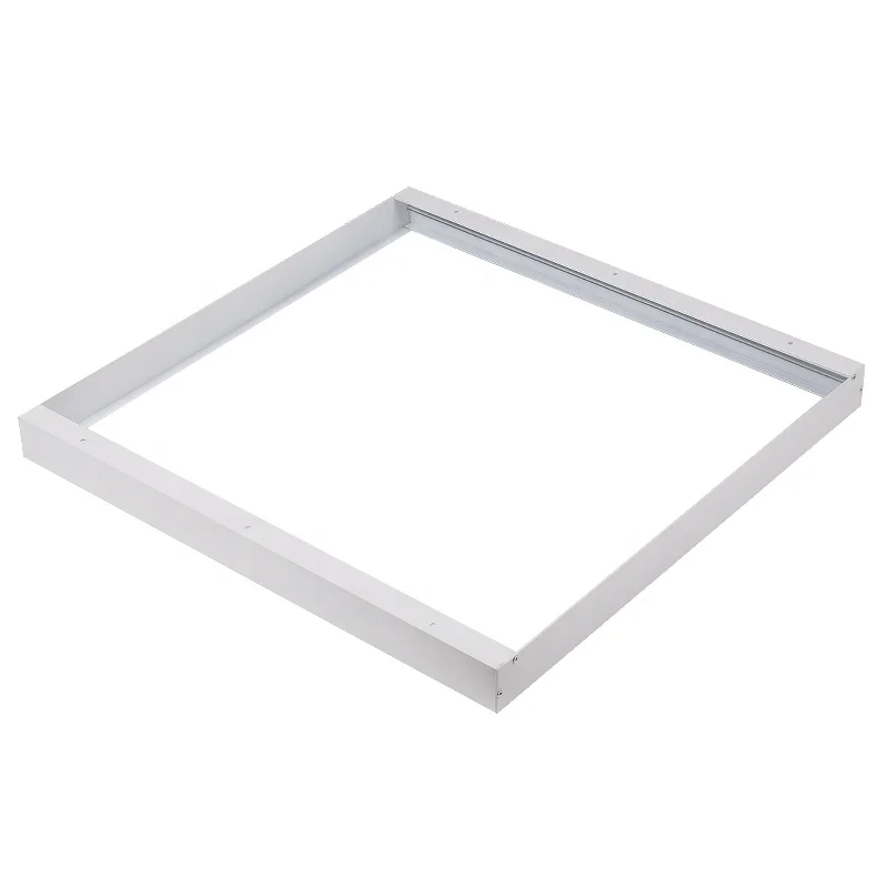 LED Panel Surface Mounting Aluminum Frame Box Kit For Ceiling Panel 600 x 600 White Coating