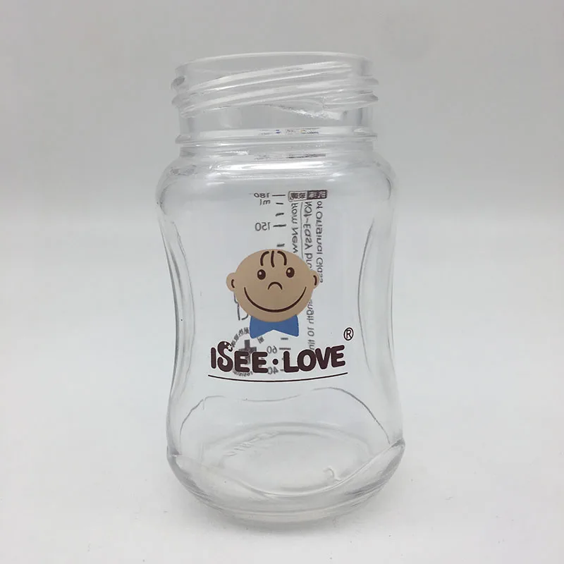 Promotional 8oz wholesale glass baby milk feeding bottles for baby